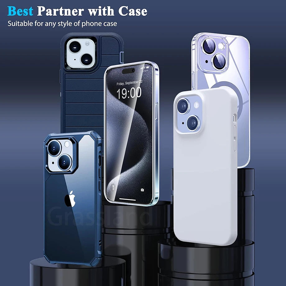 4Pcs Tempered Glass For iPhone  Screen Protector