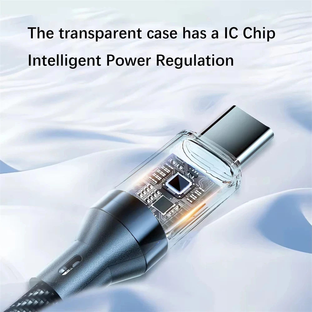 Phone Super Fast Charging Cable with LED display screen