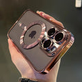 Luxury Magnetic Clear Case For  iPhone