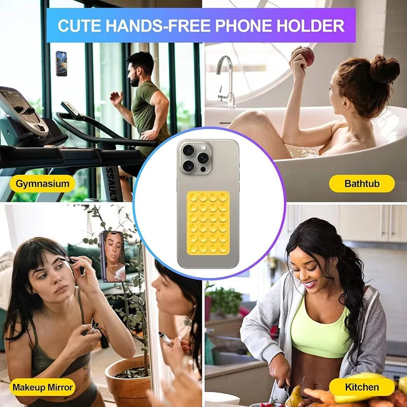 Multifunctional Mobile Phone Silicone Suction Cup 24 Square