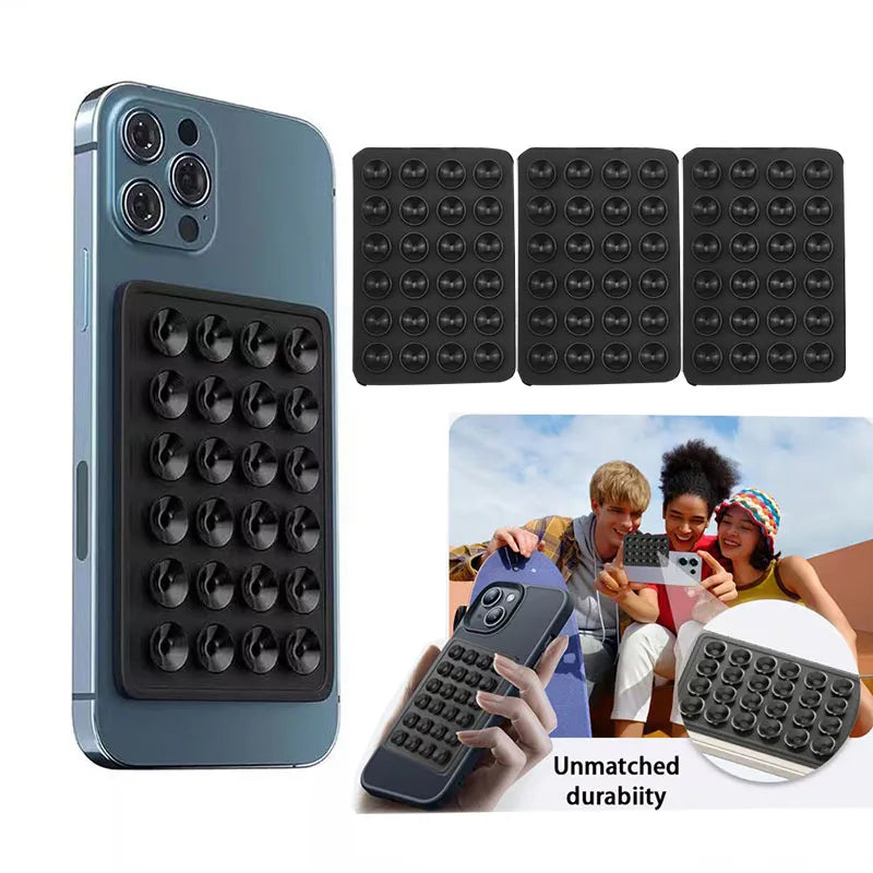 Multifunctional Mobile Phone Silicone Suction Cup 24 Square
